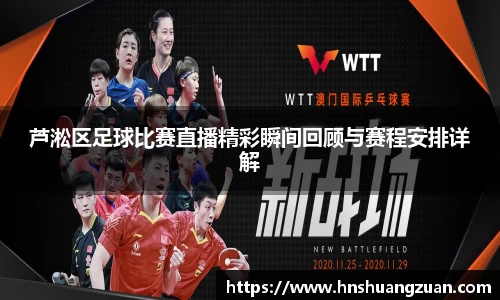 芦淞区足球比赛直播精彩瞬间回顾与赛程安排详解